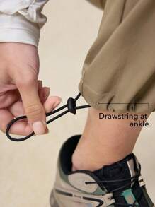 OutZeal Damesbroek met ritsvak, casual outdoorbroek met knopen voor wandelen