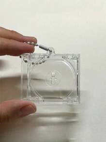 迷你 CD 盒 光盘播放器 钥匙圈 钥匙链 吊坠链 返校 - 無色 - 查看 7