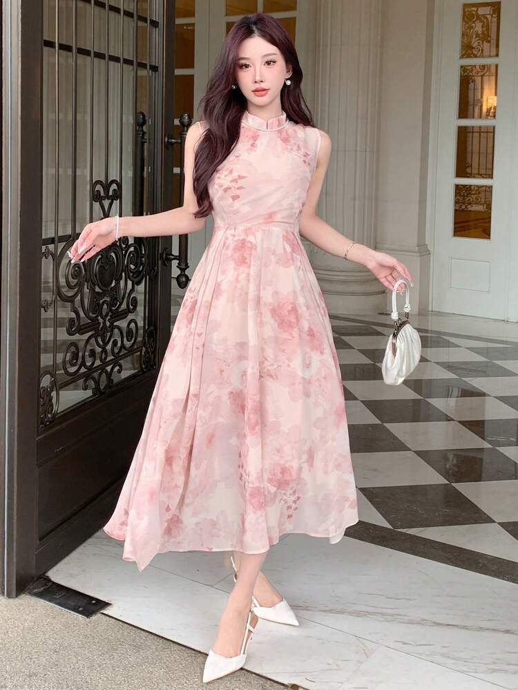 Women Summer Elegant Chiffon Ditsy Floral Dress Prom Dress Sundress,Back To School Clothes Easter