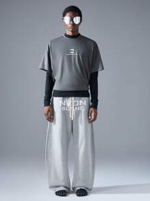 NEON BLANC Paquete de 3 camisetas de manga corta de cuello redondo de estilo urbano para hombre