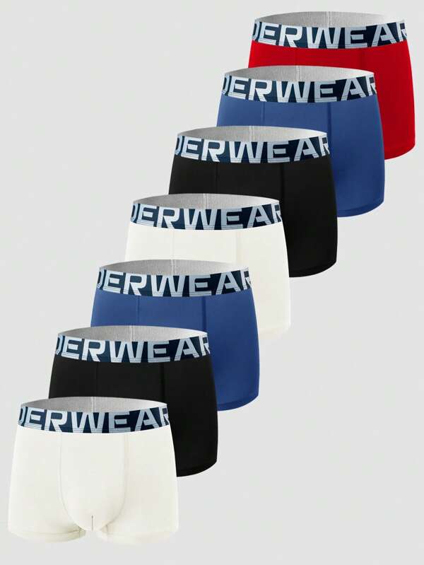 EasyFave 7 paquetes de boxers sencillos y casuales para uso diario para niños preadolescentes