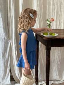 SHEIN LMoss Kids LMoss Young Girls Sets