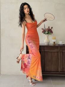 EastFlair Women's Extra Long Sleeveless Dress, Minimalist Fashion Style Suitable For Summer