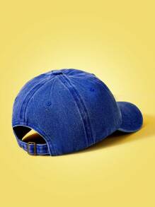 TOM & JERRY X SHEIN Fashionable Casual Washed Cartoon Cat Print Baseball Cap