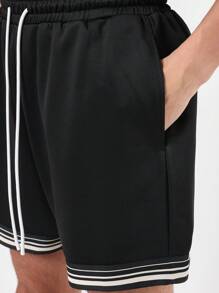 SUMWON Conjunto premium de chándal estilo athleisure con raya en el bajo, informal, de primavera y verano, ropa urbana de moda a juego, conjunto deportivo para entrenamiento y actividad física