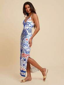 Travachic Women's Floral Print Long Strap Dress For Vacation,Spring&Summer,Summer Outfits For Women,Beach Outfits For Woman,Women,Spring Break,Concert Outfit Women,Boho,Rave Outfits,Tropical Vacation, Festival,Romantic Summer Dresses For Women, Boho Dresses For Women ,Tropical Dresses For Women, Women Dresses Vacation, New Arrivals Women Dress