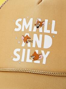 TOM & JERRY X SHEIN Letter Graphic Casual Summer Breathable Baseball Cap