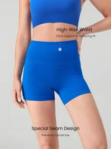 GLOWMODE 4.3" FeatherFit™ Anti-Slip Pocket Bike Shorts Non Front Seam Low Impact Cycling Running Gym Workout Summer