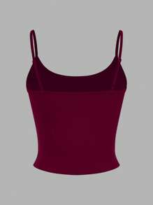 SHEIN EZwear 4 Pcs/Set Women Tight Fitted Cropped Casual Undershirts Back To School - Multicolor - View 11