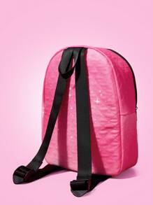 THE POWERPUFF GIRLS X SHEIN Cartoon & Letter Print Cute Backpack - Multicolor - View 5