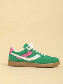 CUCCOO EASI 2024 Spring Women Vintage Casual Sneakers, Versatile Flat Small White Shoes Tainers