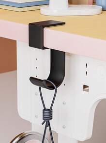 1pc Portable Bag Hook With Anti-Slip Design And Removable Side For Table Desk, Strong Bearing Capacity Back To School