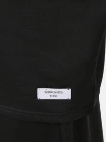 SUMWON Conjunto premium de chándal estilo athleisure con raya en el bajo, informal, de primavera y verano, ropa urbana de moda a juego, conjunto deportivo para entrenamiento y actividad física