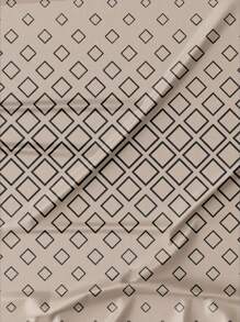 Manfinity Dauomo Men's Casual Round Neck Diamond Check Print Slightly Stretch Knitted Fabric Suitable For All Seasons