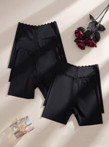 5pcs/Pack Women Seamless Hipster Panties - Black - View 4