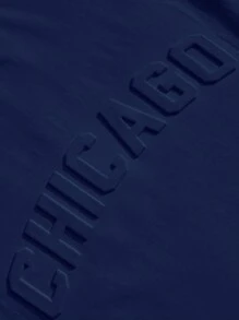 Claim Dot Camiseta de manga corta de cuello redondo de unicolor para hombres de talla grande, de verano - azul real - Ver 5