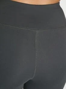 KIZN Premium Leggings High-Rise Compression Tummy Control - Dark Grey - View 6