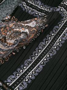 Breezaya 女士优雅度假风复古印花阔腿裤 - 彩色 - 查看 3