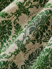 女童满身印花盖袖束腰连衣裙 - 綠色 - 查看 4