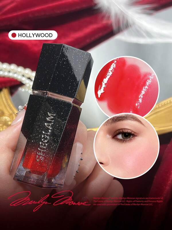 Marilyn Monroe X SHEGLAM Color Bloom Dewy Liquid Blush- Liquid Blush Liquid Waterproof Long Lasting High Pigment Non-Fading Natural Lasting Glow Lightweight Face Makeup Graduation Birthday Holiday Summer Fall Autumn Y2K Fancy Fashion Women Makeup Cosmetic Party Beach Travel Camping Outdoors School Campus Trip Festivals Decor Gift Present Rose Girl Cosplay Best Color Charm Vibe