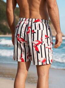 Manfinity Swimmode Men's Casual Beachshorts, Minimalist & Fashionable For Daily Wear Men Swim Trunks
