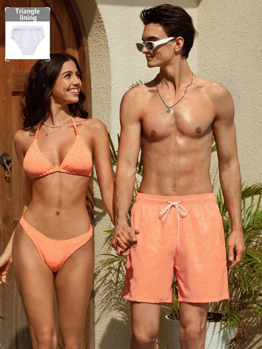 Manfinity VDAYZ Męskie, swobodne, sznurowane, kieszonkowe, plażowe szorty, wypoczynek i wakacje