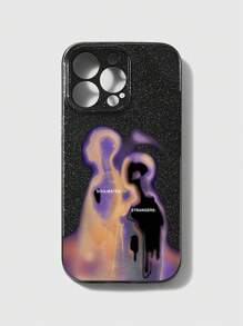 ROMWE Grunge Punk 1 Ốp điện thoại màu đen có họa tiết hình bóng người, tương thích với Apple IPhone 11 12 13 14 15 Pro Max 16 - Nhiều màu - Xem 1