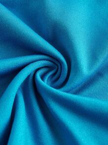 Sweetina 女士纯色紧身针织吊带背心，夏季 - 藍色 - 查看 4