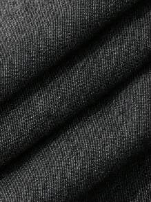 Dazy-Less Women's Summer Casual Button-Front Denim Jumpsuit Old Money Style - Black - View 8