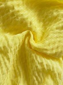 Soleia Gaun Liburan Pantai Musim Panas Berwarna Kuning yang Lucu, Gaun Tamu Pernikahan Gaya Bohemian Barat Warna Krem, Gaun Halter Berlapis Ruffle Tropis Elegan untuk Wisuda & Brunch - Kuning - View 8