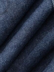 Dazy-Less 2 pièces/Set Costume en jean style patchwork évasé pour femmes