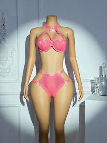 2pcs/Set Women's Sexy Lingerie Set For Music Festival