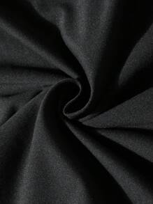 ROMWE MEN Street Life Men's Street Printed Short Sleeve T-Shirt, Suitable For Everyday Wear In Spring And Summer - Black - View 6