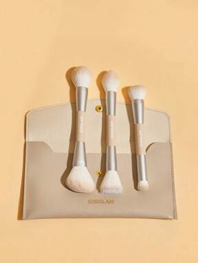 SHEGLAM Glam 101 Face Essentials Conjunto De PincéIs Com Bolsa Conjunto De PincéIs De Maquiagem SintéTicos PortáTeis Base Corretivo Iluminador Pó Contorno Blush PincéIs De Maquiagem Organizador De PincéIs De Maquiagem Estojo De Viagem Marca Beleza Maquiagem Maquiagens CosméTico Para Mulheres E Garotas Perfeito Para Primavera E VerãO Ideal Para Y2K Moda Elegante Adequado Para AniversáRio Prenda Festa De Pronto Melhor Cor