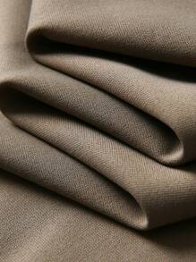 JNSQ Back To School Tween Girl Autumn Sports Sweatshirt & Pants Set, Elastic Waist Patchwork Pocket Loose Outdoor Casual Trousers, Suitable For Early Autumn Daily Wear, Outdoor Activities, Vacation, Street Style, Party And Leisure - Khaki - View 8