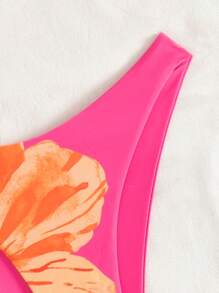 Swim Mod Women Beachwear One-Piece Swimwear For Summer Beach Vacation - Pink - View 6