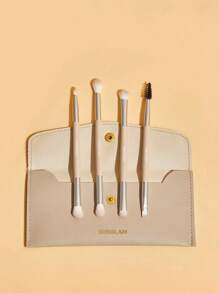 SHEGLAM Juego De Brochas De Maquillaje Glam 101 Eye Essentials Con Estuche Juego De Brochas De Maquillaje SintéTicas PortáTiles Brochas De Maquillaje Puntiagudas Para Difuminar Sombras De Ojos Organizador De Brochas De Maquillaje Estuche De Viaje GraduacióN CumpleañOs Vacaciones Verano OtoñO Y2K Elegante Moda Mujeres Maquillaje CosméTico Fiesta Playa Viaje Camping Aire Libre Escuela Campus ExcursióN Festivales DecoracióN Regalo Presente Rosa Chica Cosplay Mejor Color Encanto Vibra