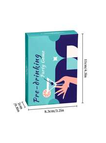 SHEIN 1pc Team Building Board Game Cards, Game Cards, Adult Leisure Party Cards, Romantic Dating Game Cards, Intimate Relationship Fun Game Cards Games, Board Games, Game, Games>Board Game Card Game, Games>Board Game Card Game - Multicolor - View 3