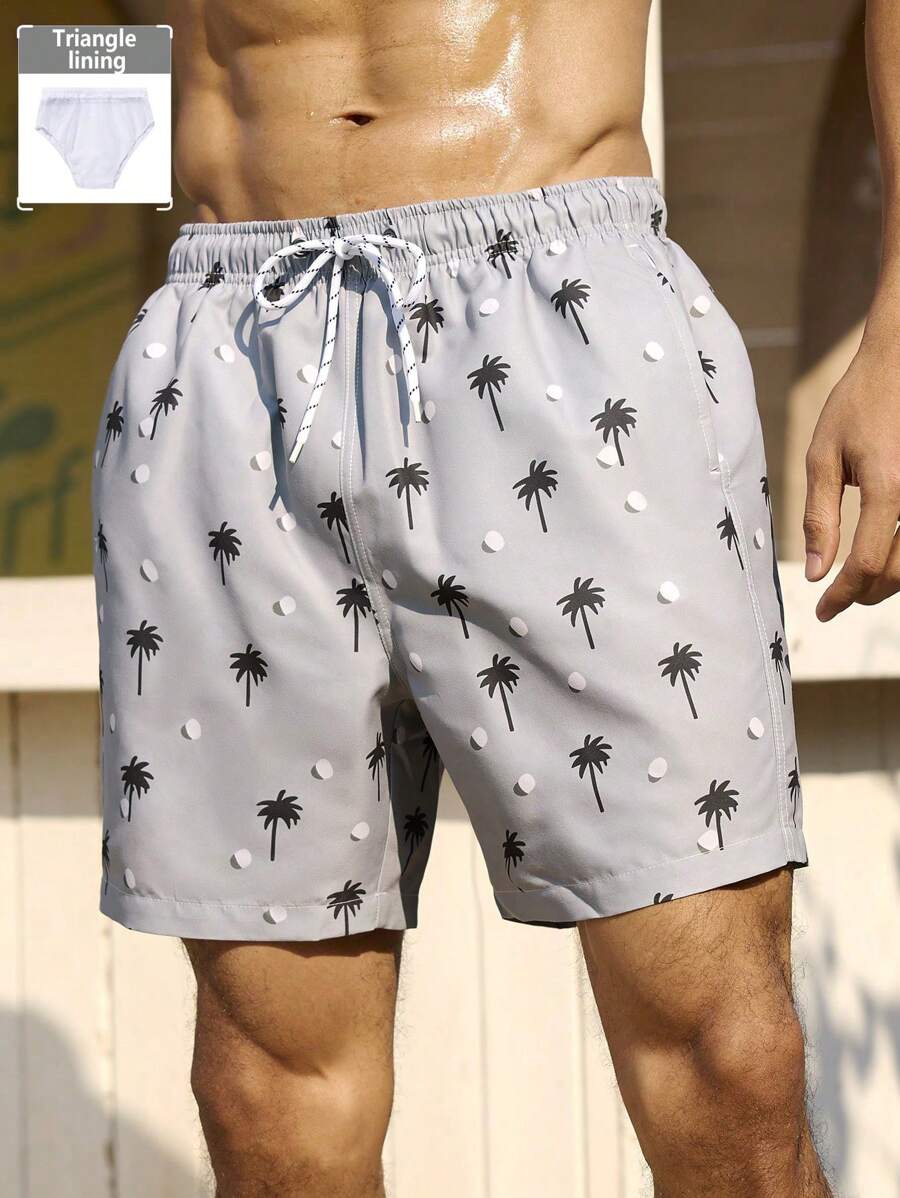 Manfinity Swimmode Men's Simple Fashion Casual Swimwear