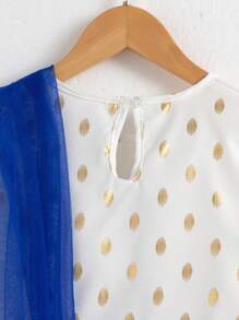 Conjunto de 2 piezas para niña preadolescente que incluye top con volantes de lentejuelas y falda midi con estampado floral retro, además de un pañuelo, adecuado para festivales, fiestas y reuniones