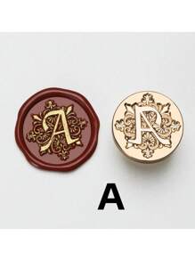 SHEIN 1 A-Z Letter Wax Sealed Stamp With Various Classic Letters, Brass Head, Gratitude Card/Envelope/Gift Packaging/Wedding Engagement Party Invitation Letter, DIY Manual (26 Stamps) Stamp Head Back To School