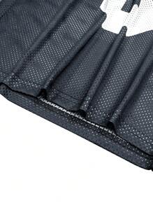 Aesthetic Post 男式加大码网眼面料 T 恤搭配 V 领足球球衣