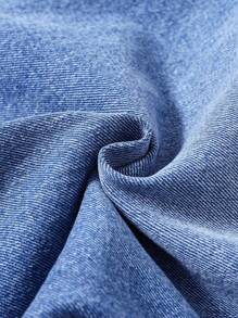 Teenage Boys' Casual All-Match Versatile Soft Washed Denim Bermuda Shorts, Suitable For Daily Wear, Travel, Hot Weather, Party, Spring/Summer 2025 New Arrival