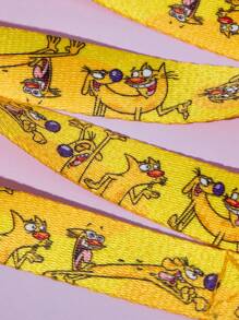 Nick 90s X SHEIN 90s Cute Cartoon Pet Leash, Fixed-Length Traction Rope, Can Be Used With A Collar (Collar Not Included)