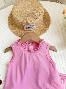 LMoss Kids LMoss Baby Girls Sets Toddler Summer Clothes Young Girls Sets  Infant Girl Clothes Summer Girl Baby Clothes Summer Toddler Girl Clothes Summer Young Girls Sets - Pink - View 4