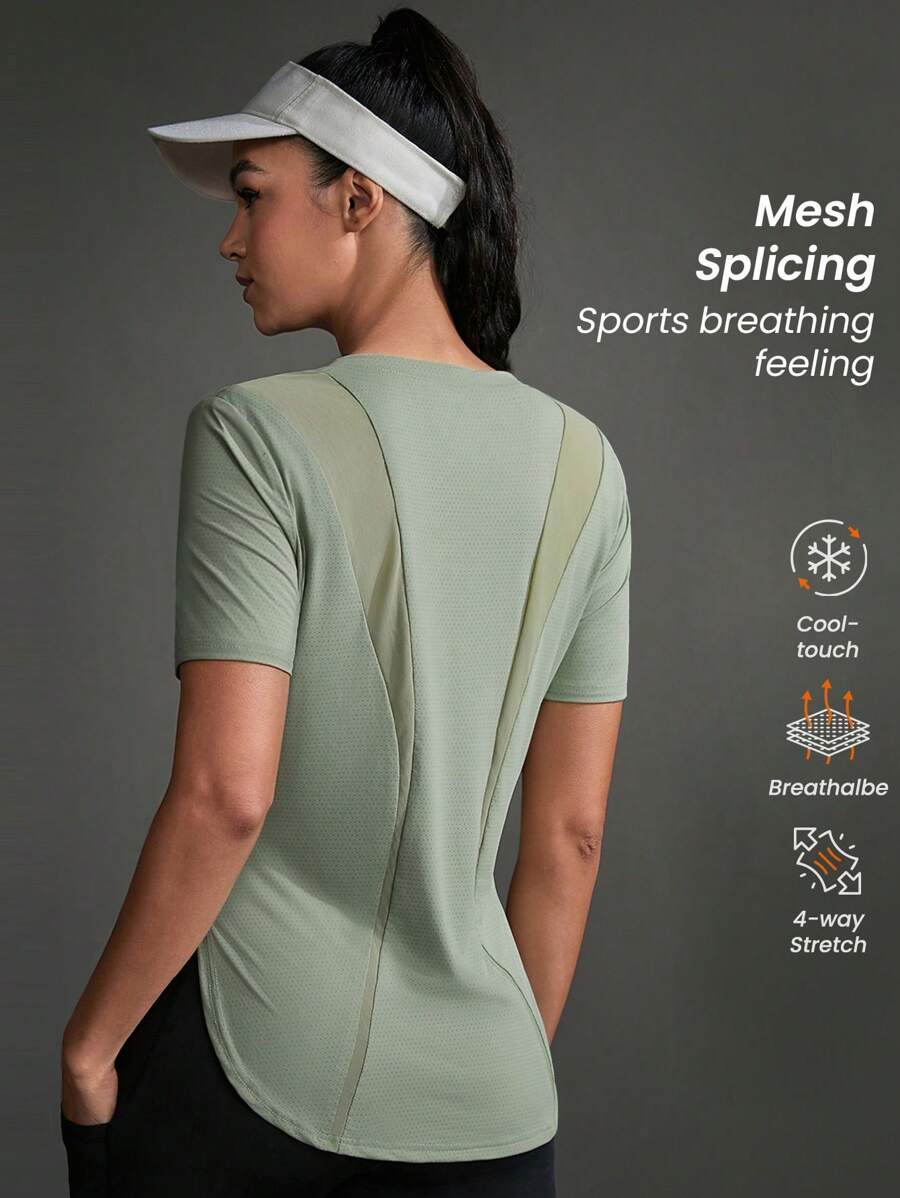 Powerista 女式纯色简约日常短袖运动T恤和背心健身衫