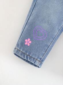 Cozy Pixies Spodnie chłopięce 3D Floral Elastic Waist Casual, uniwersalne i wygodne
