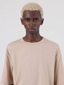 SUMWON Oversized T-Shirt mit Amalfi Coast Grafik aus der Vacation Club Sommer Strandresort Kollektion, Boxiger Schnitt, Lässig Streetwear, Lässig Reise T-Shirt - Khaki - Übersicht 3