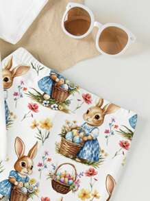 2 件年轻女孩简约时尚短袖 T 恤和裤子套装，适合夏季