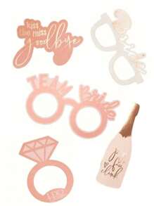 SHEIN 25pcs, Fun And Creative Bride-To-Be Photo Booth Props For Weddings, Engagements, And Bachelor Parties - Perfect For Adding A Festive Touch To Your Celebration!